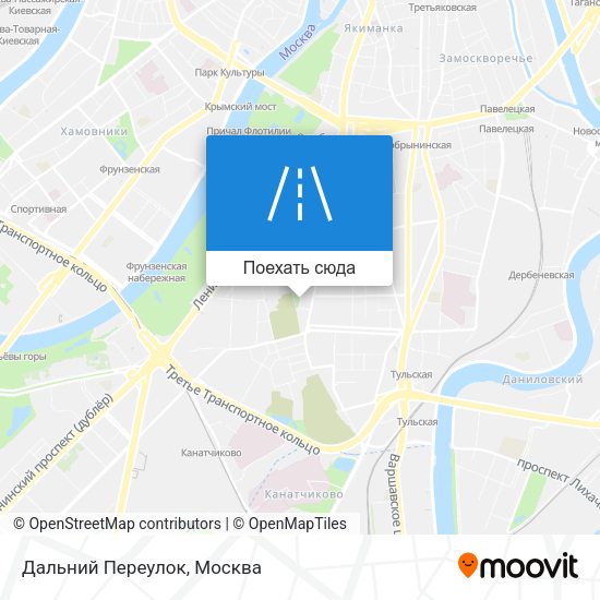 Карта Дальний Переулок