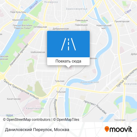 Карта Даниловский Переулок