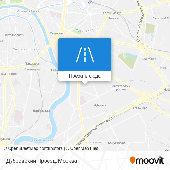 Карта Дубровский Проезд