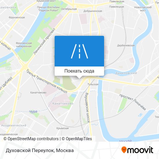 Карта Духовской Переулок