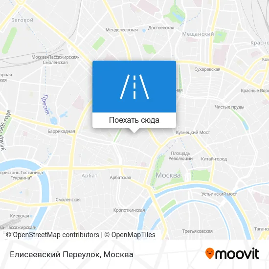Карта Елисеевский Переулок