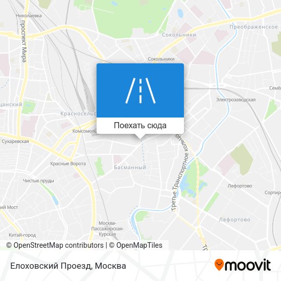 Карта Елоховский Проезд