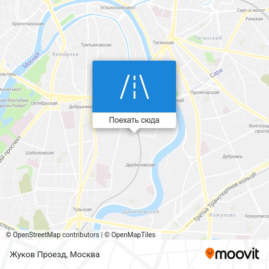 Карта Жуков Проезд
