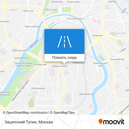 Карта Зацепский Тупик