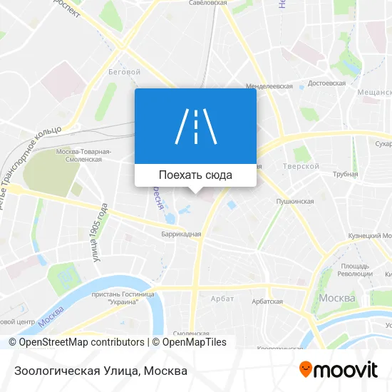 Карта Зоологическая Улица