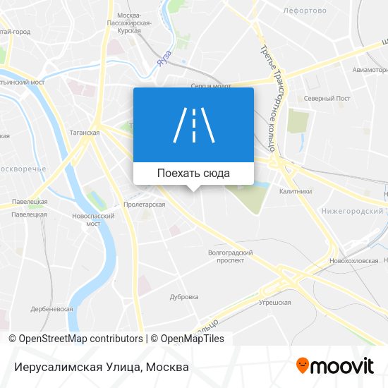 Карта Иерусалимская Улица