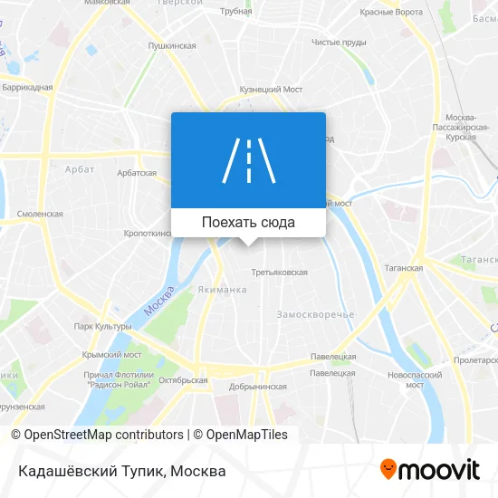 Карта Кадашёвский Тупик