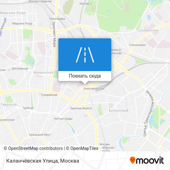 Карта Каланчёвская Улица
