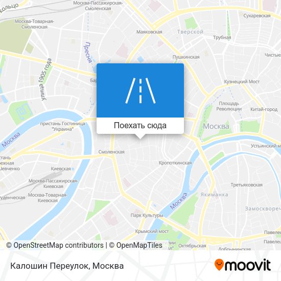 Карта Калошин Переулок