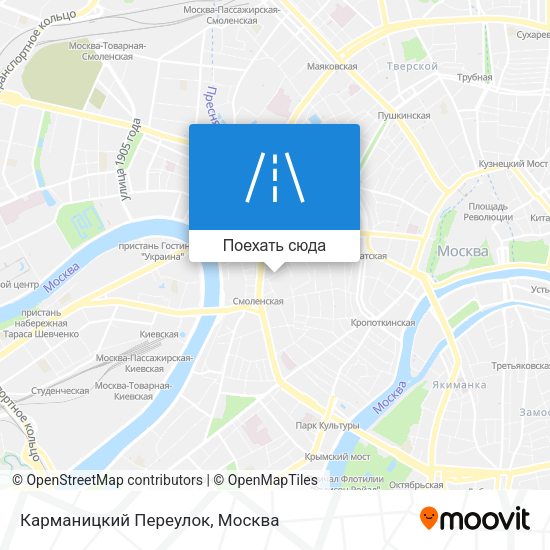 Карта Карманицкий Переулок