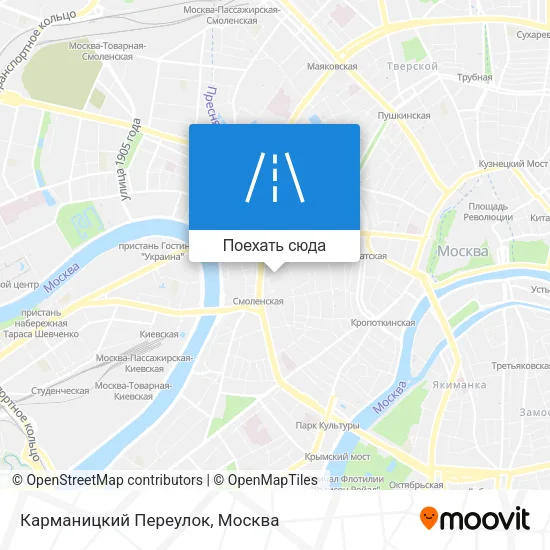 Карта Карманицкий Переулок