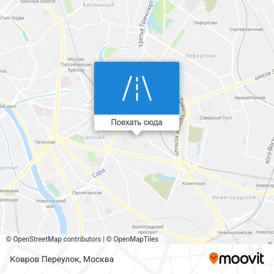 Карта Ковров Переулок