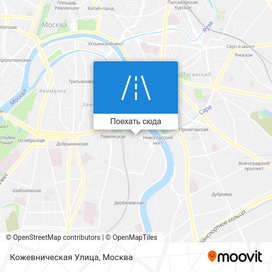 Карта Кожевническая Улица