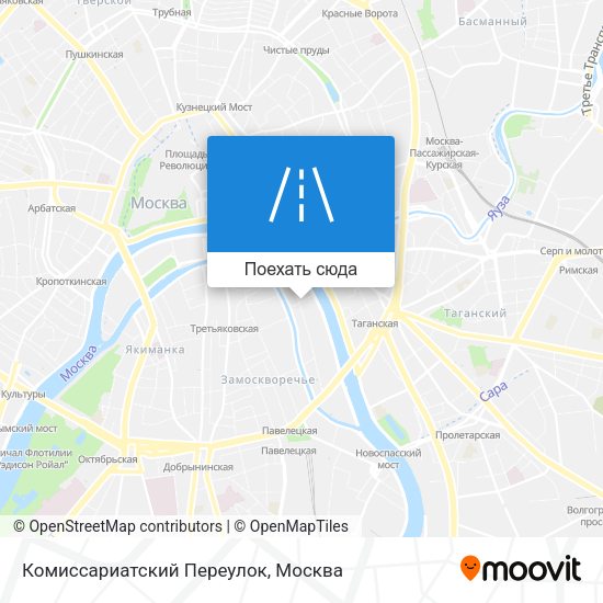 Карта Комиссариатский Переулок