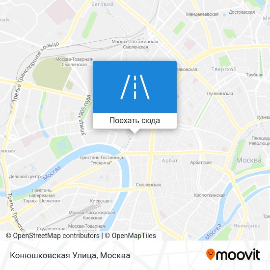 Карта Конюшковская Улица