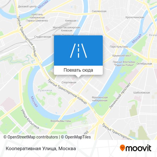 Карта Кооперативная Улица