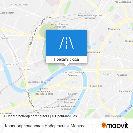 Карта Краснопресненская Набережная