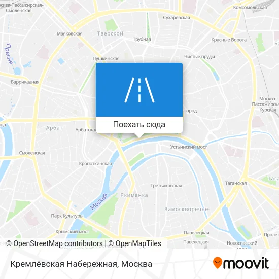 Карта Кремлёвская Набережная