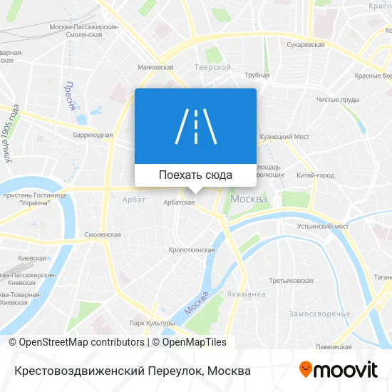Карта Крестовоздвиженский Переулок