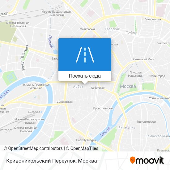 Карта Кривоникольский Переулок