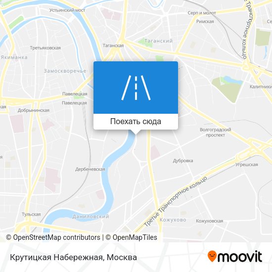 Карта Крутицкая Набережная