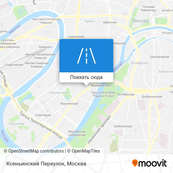 Карта Ксеньинский Переулок