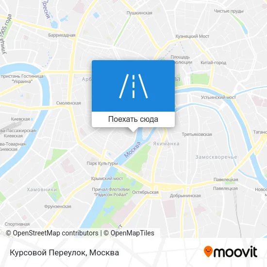 Карта Курсовой Переулок