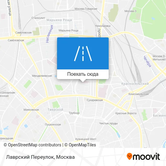Карта Лаврский Переулок