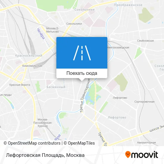 Карта Лефортовская Площадь