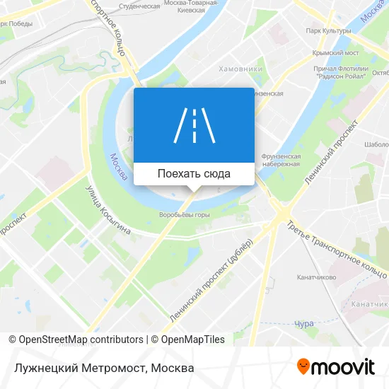 Карта Лужнецкий Метромост