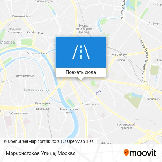 Карта Марксистская Улица