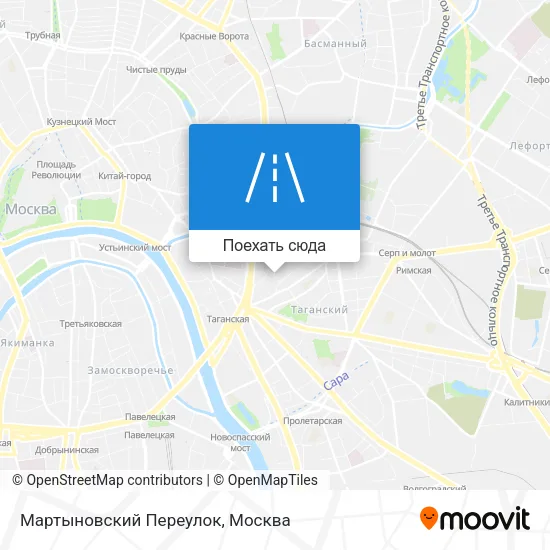Карта Мартыновский Переулок