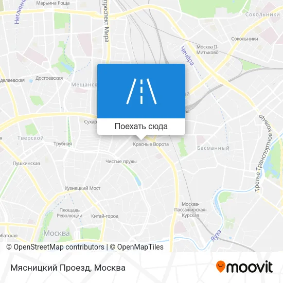 Карта Мясницкий Проезд