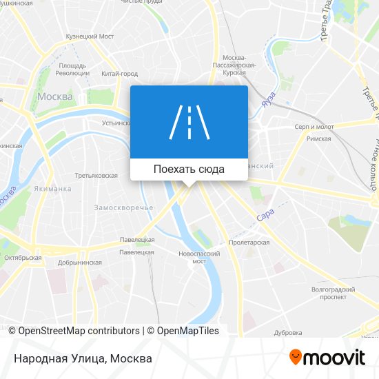 Карта Народная Улица