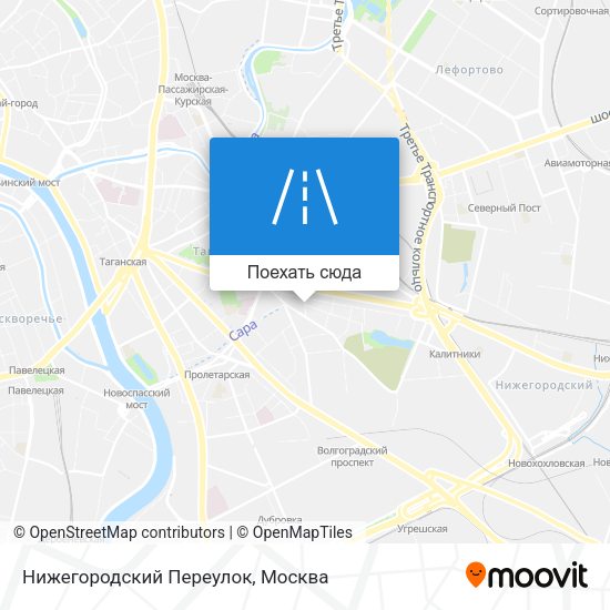 Карта Нижегородский Переулок