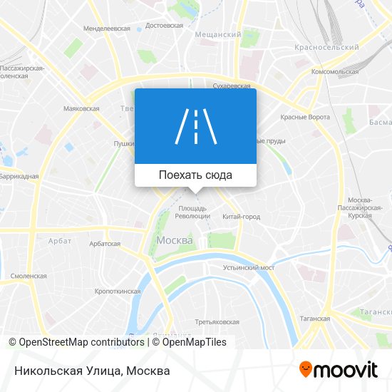 Карта Никольская Улица