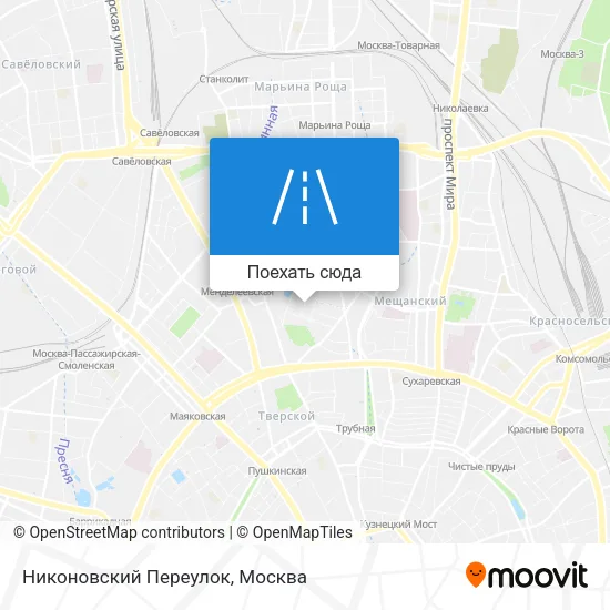 Карта Никоновский Переулок