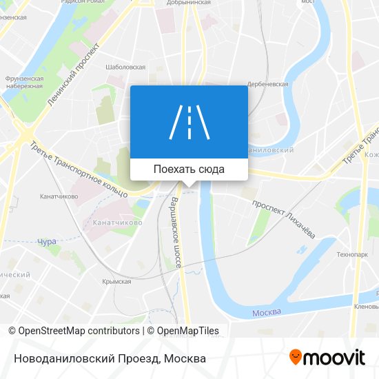 Карта Новоданиловский Проезд