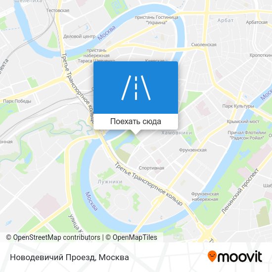 Карта Новодевичий Проезд