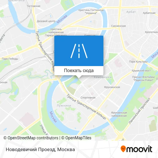 Карта Новодевичий Проезд