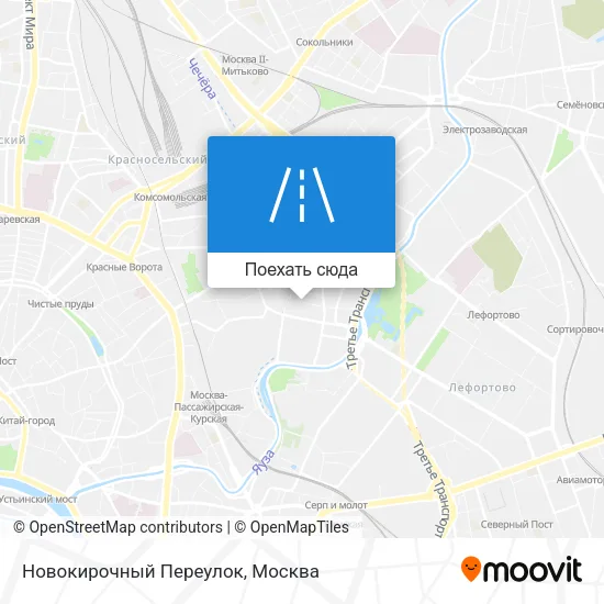 Карта Новокирочный Переулок