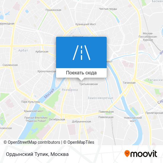 Карта Ордынский Тупик