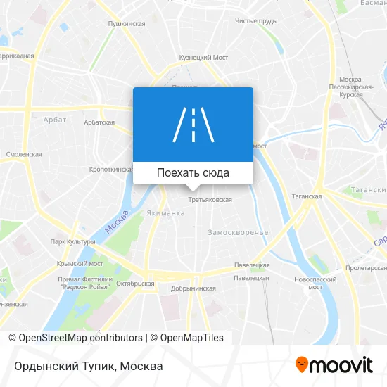 Карта Ордынский Тупик