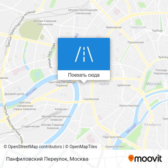 Карта Панфиловский Переулок
