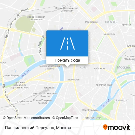 Карта Панфиловский Переулок