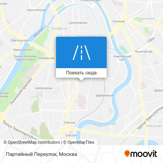 Карта Партийный Переулок