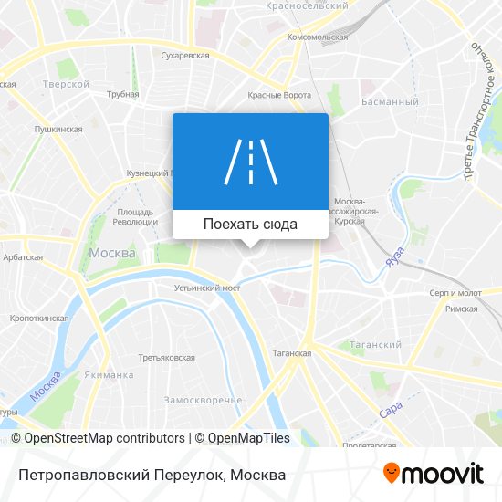 Карта Петропавловский Переулок