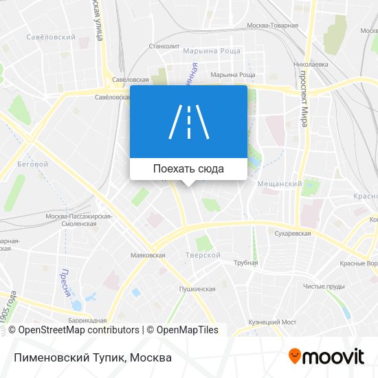 Карта Пименовский Тупик