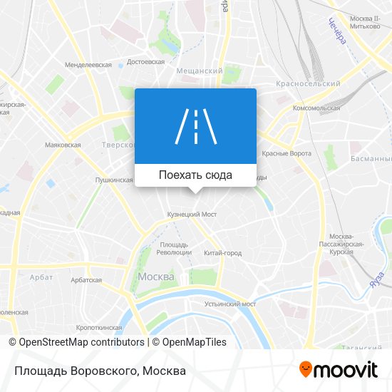 Карта Площадь Воровского