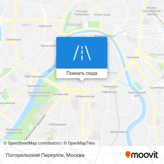 Карта Погорельский Переулок